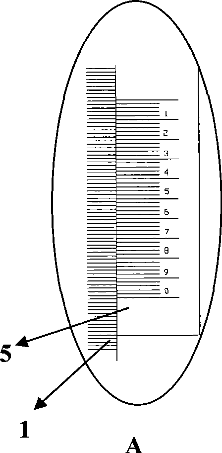 Measuring device and method for large-dimension slewing platform slide rail flatness