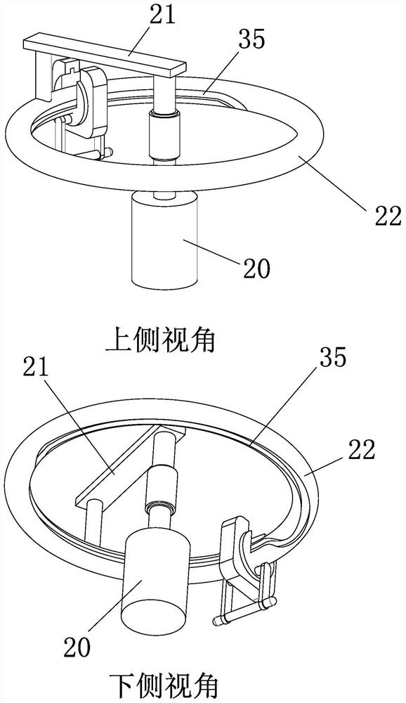 Hybrid rice male parent auxiliary powder dusting machine