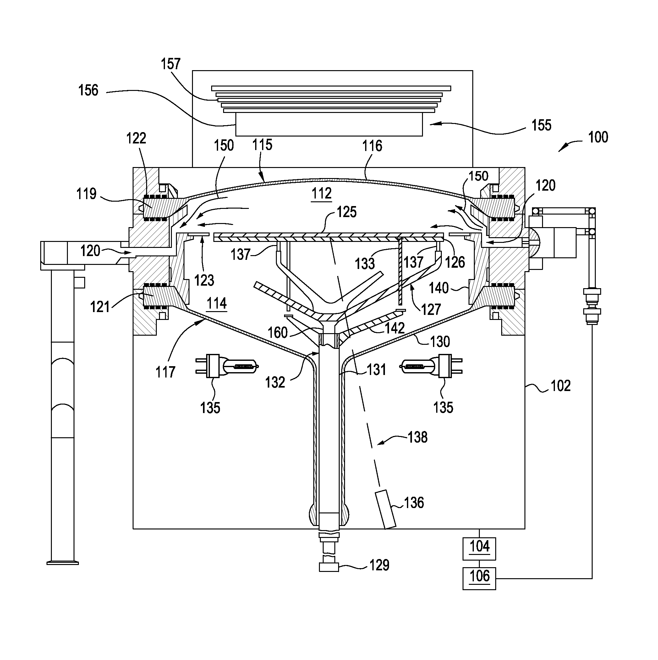 Susceptor support shaft with uniformity tuning lenses for EPI process