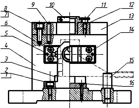 Coated fixture for stirring fork guide hole drilling machine