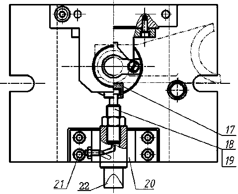 Coated fixture for stirring fork guide hole drilling machine