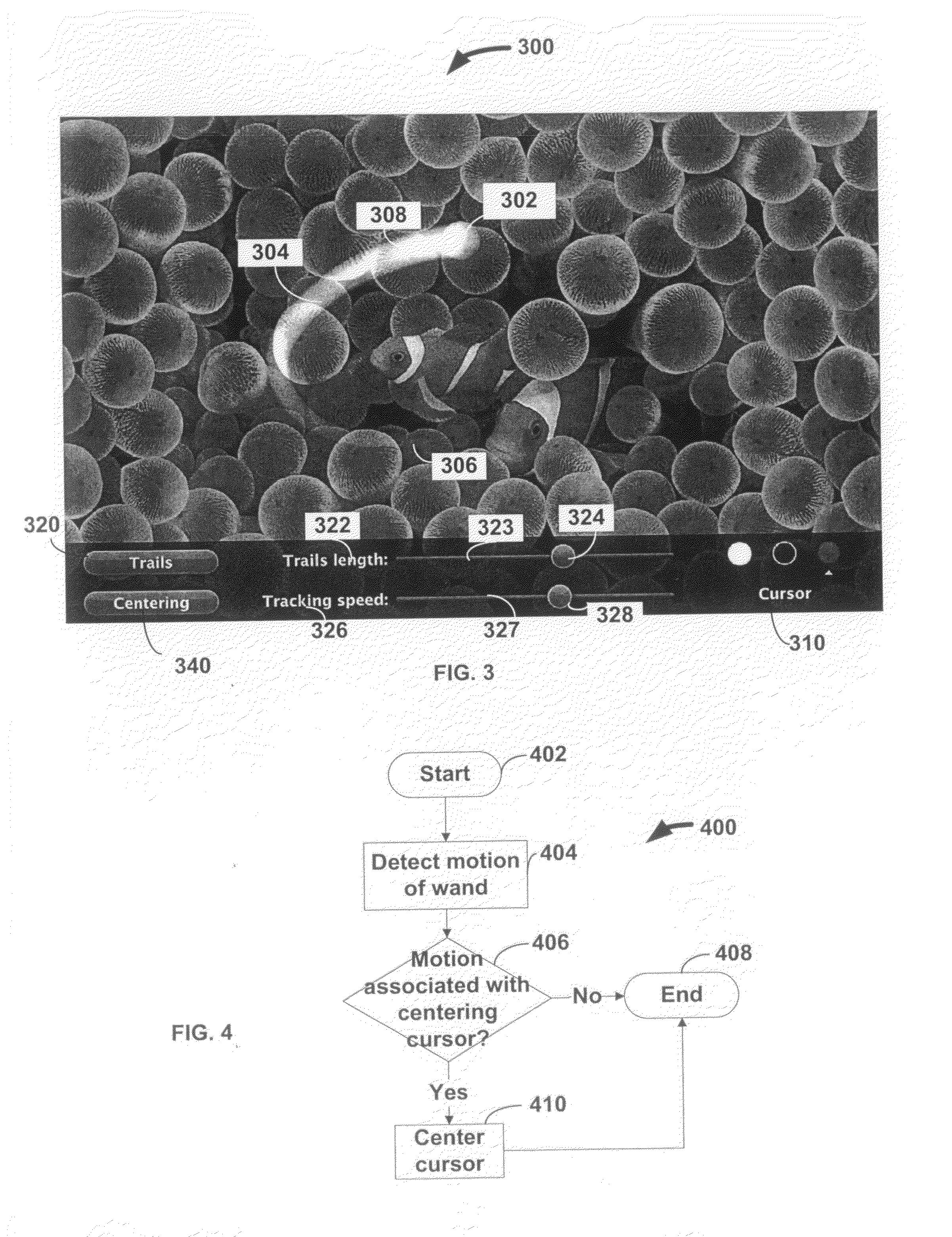 Scroll bar with video region in a media system