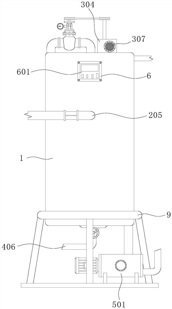 Natural gas boiler tail gas vacuum superconducting recoverer