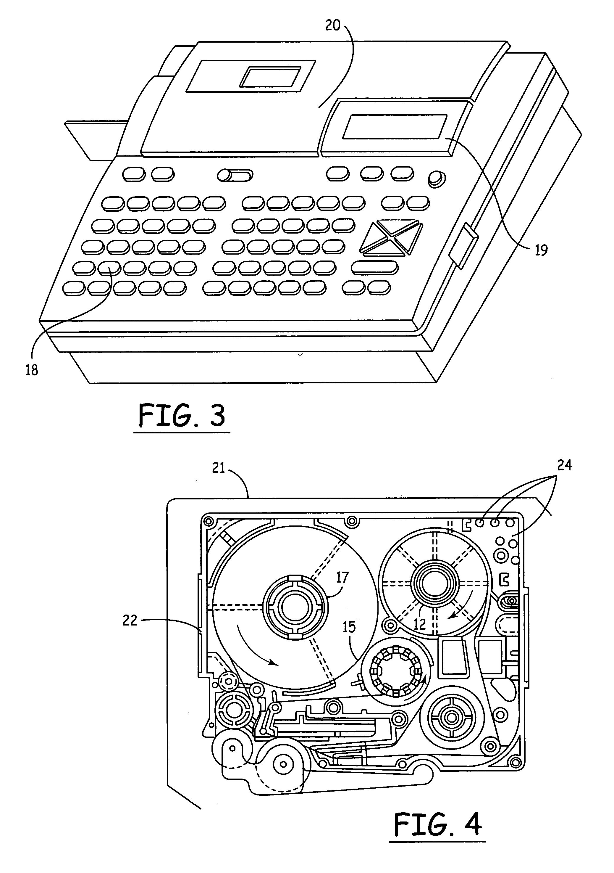 Tape printing apparatus and method of printing