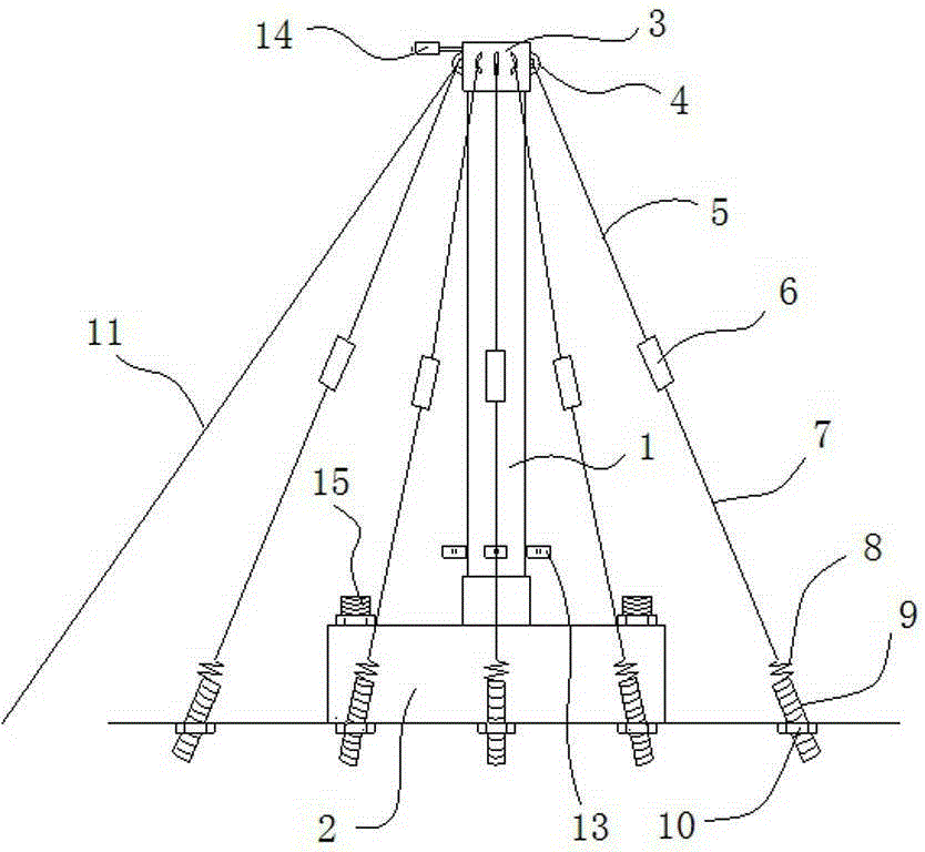 Historic building wooden pillar overturning deformation loading measurement device and loading measurement method thereof