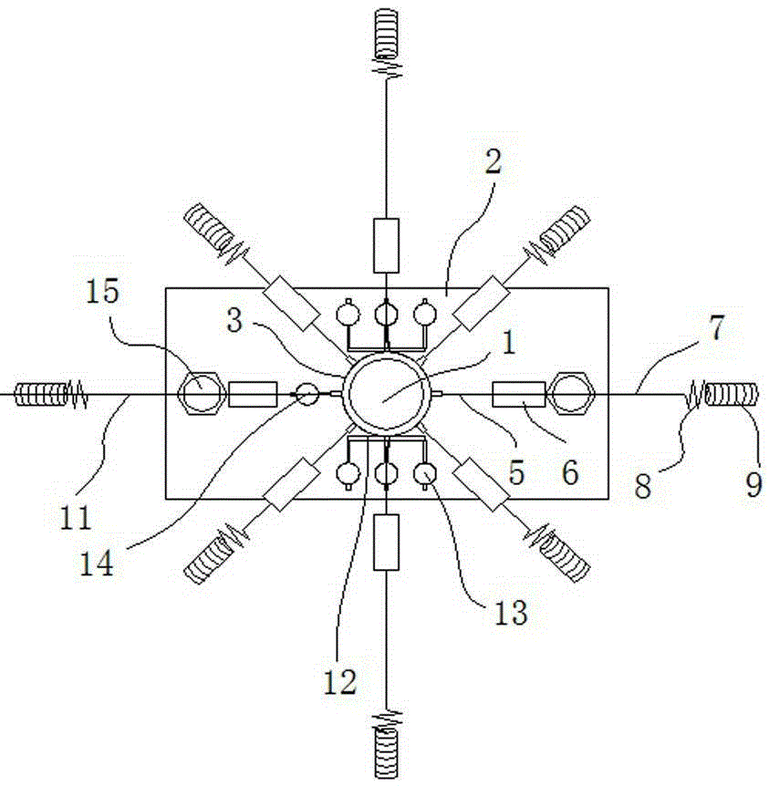 Historic building wooden pillar overturning deformation loading measurement device and loading measurement method thereof