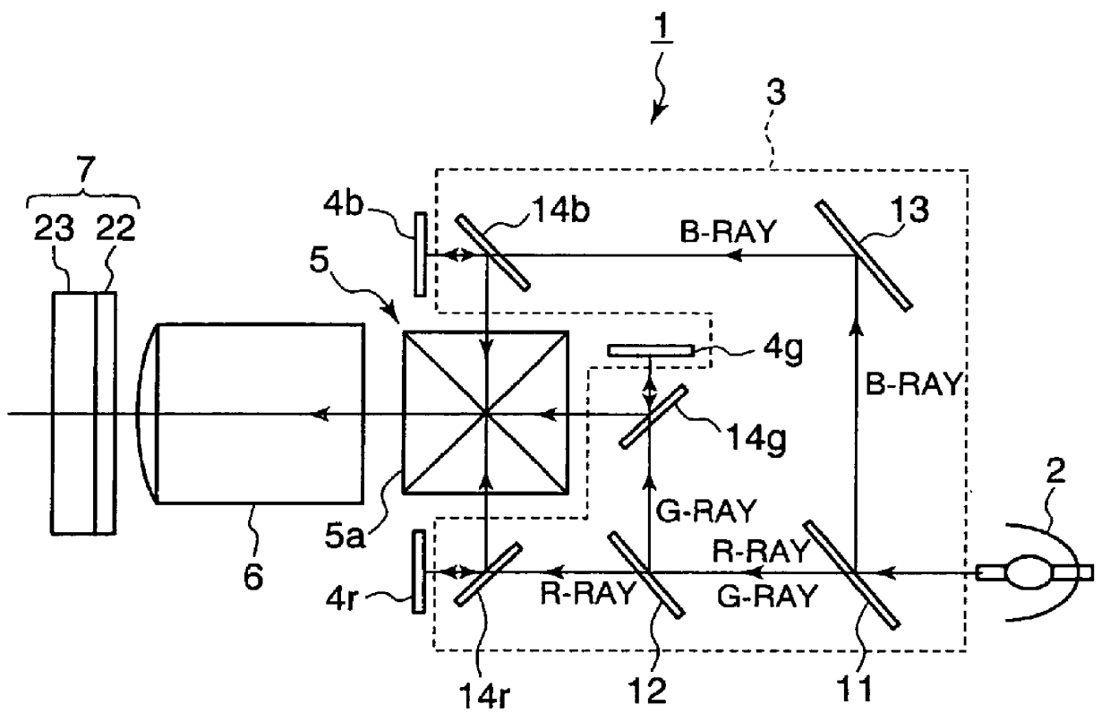 Projection display apparatus and display method using the same