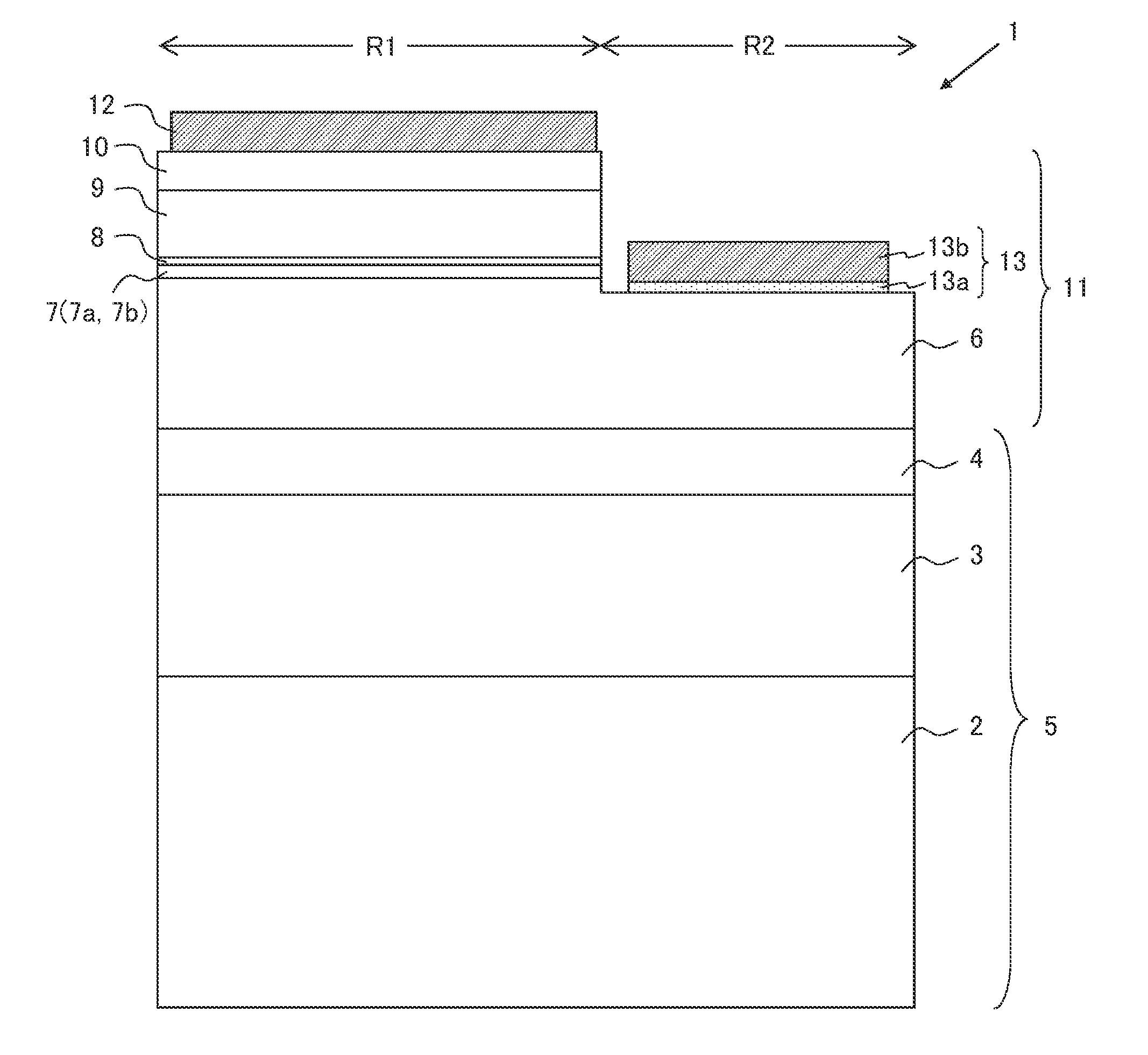 Nitride semiconductor element and method for producing same