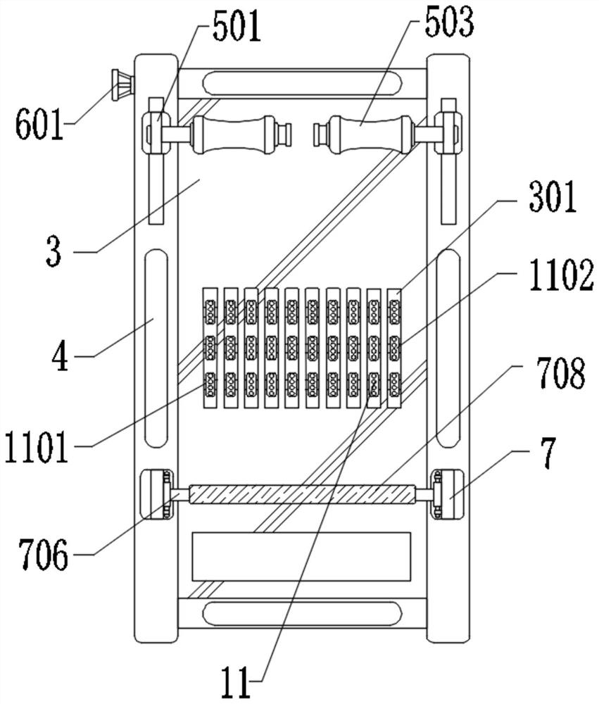 Physiotherapy equipment based on internal medicine nursing and method thereof