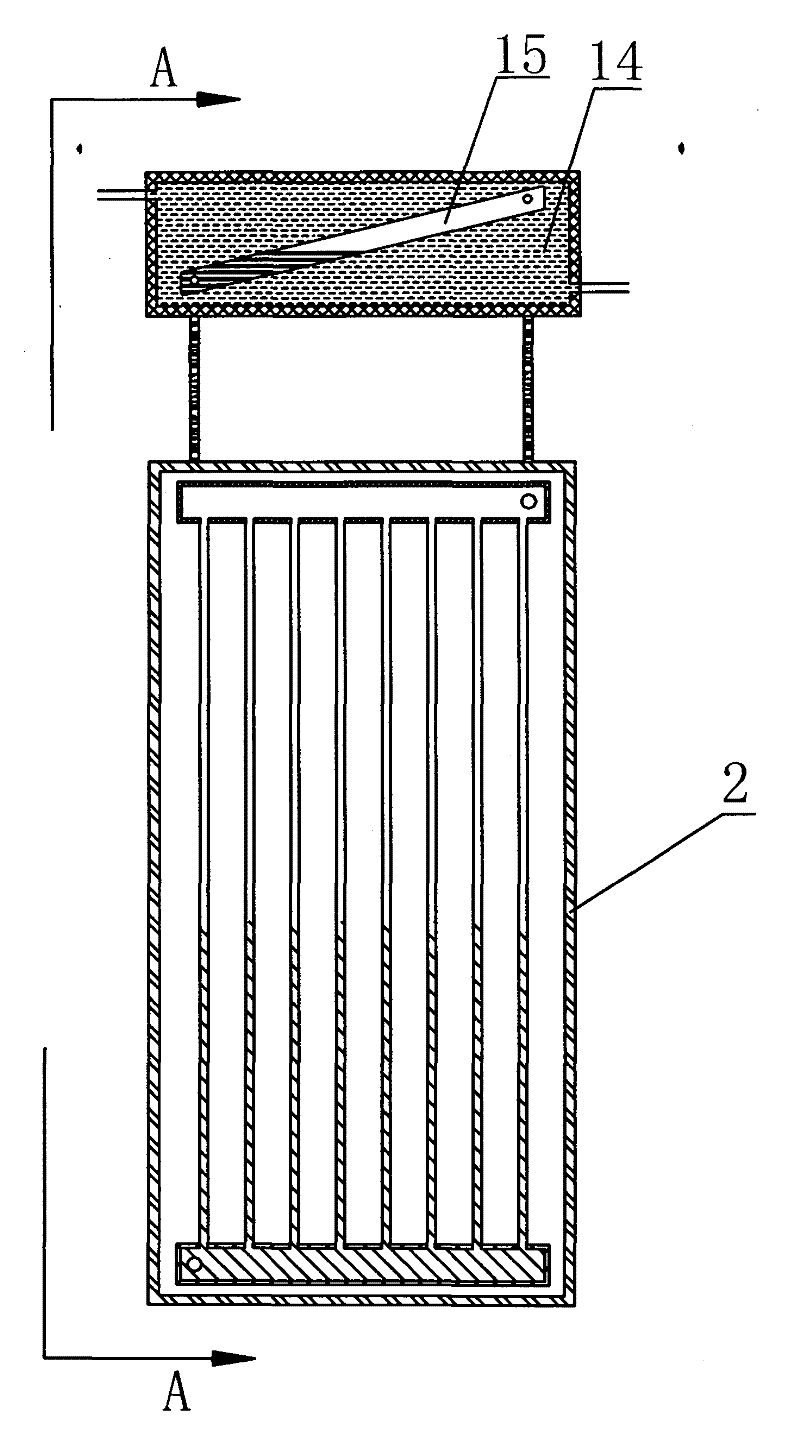 Embedded flat plate heat collecting roof/wall