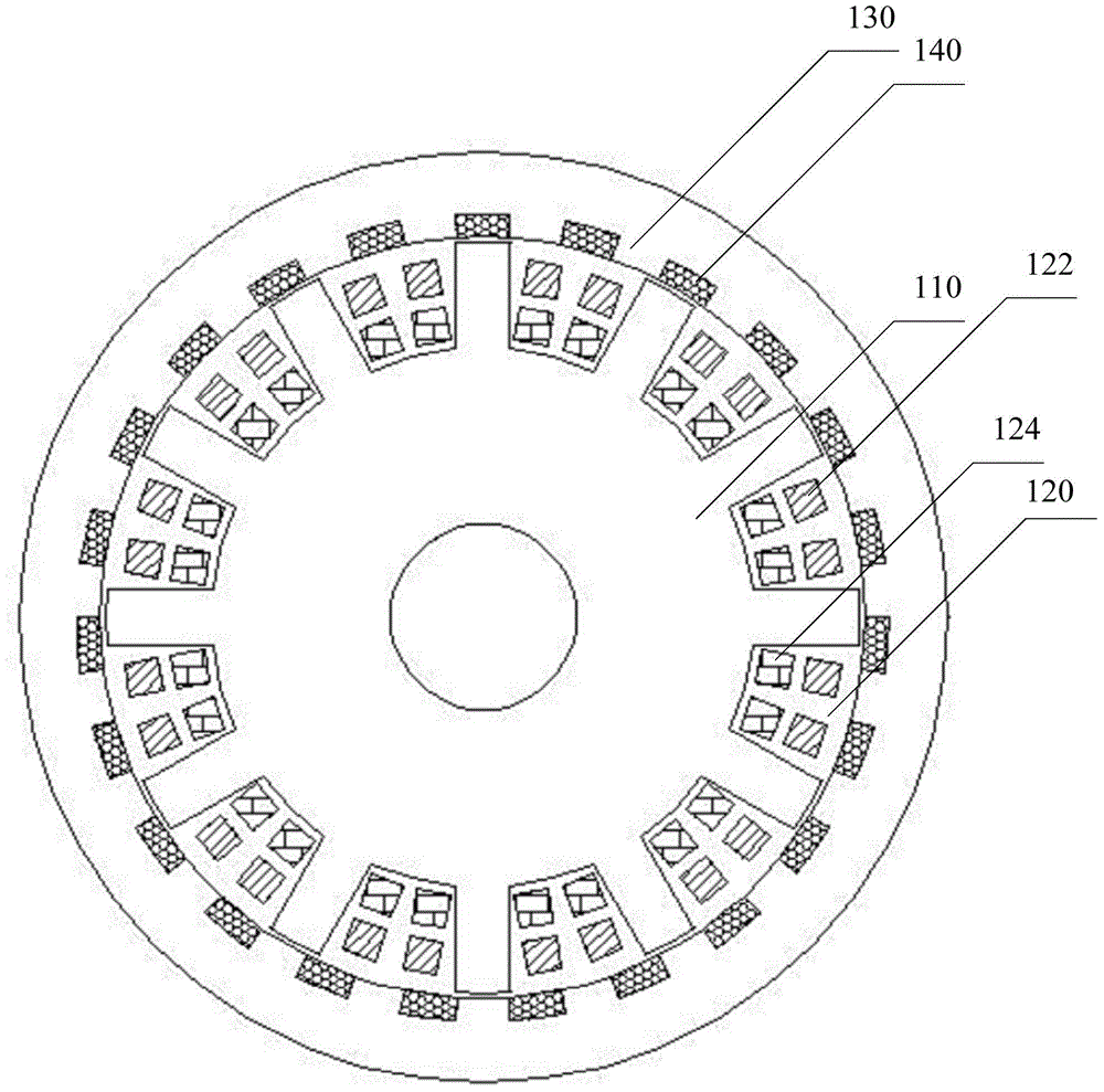 Magnetic field modulation hybrid excitation motor