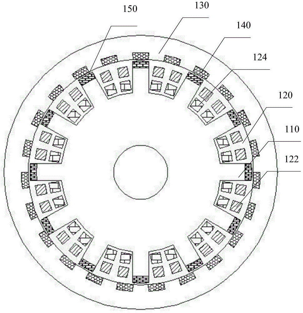 Magnetic field modulation hybrid excitation motor