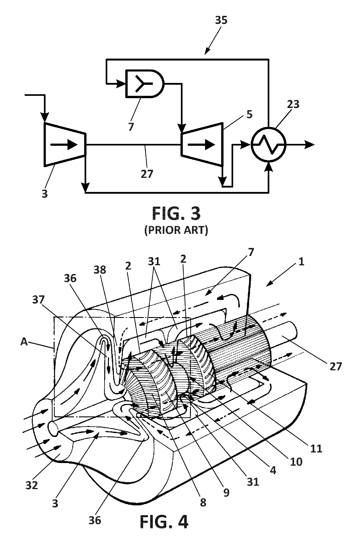 Thermally efficient gas turbine engine for an aircraft