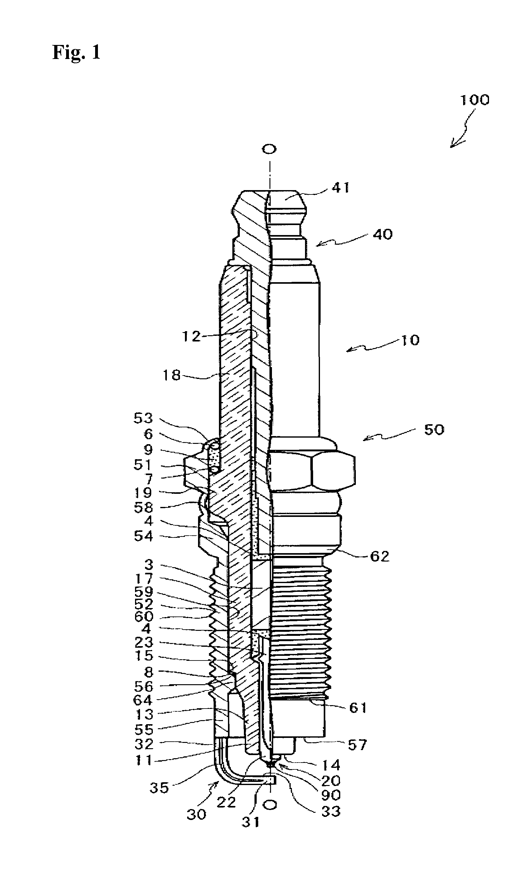 Spark plug and internal combusion engine in which the spark plug is disposed