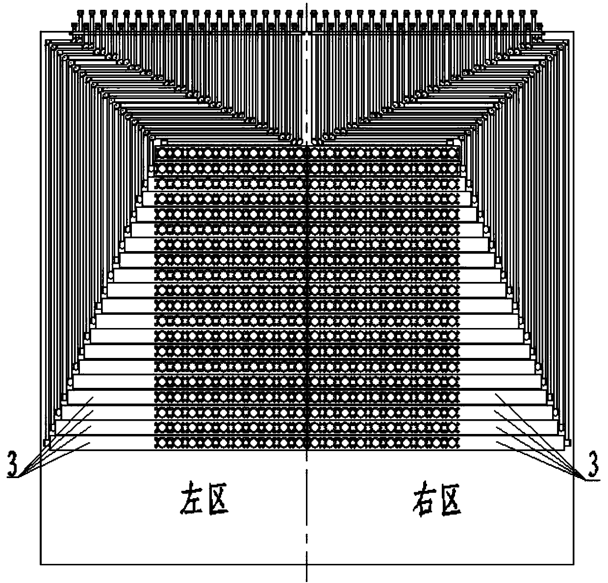 Oil channel structure of cold bending machine for forming three-dimensional curved surface plate material and method for pressing plate material