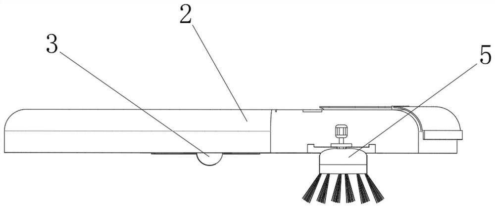 Disinfection type floor sweeping robot