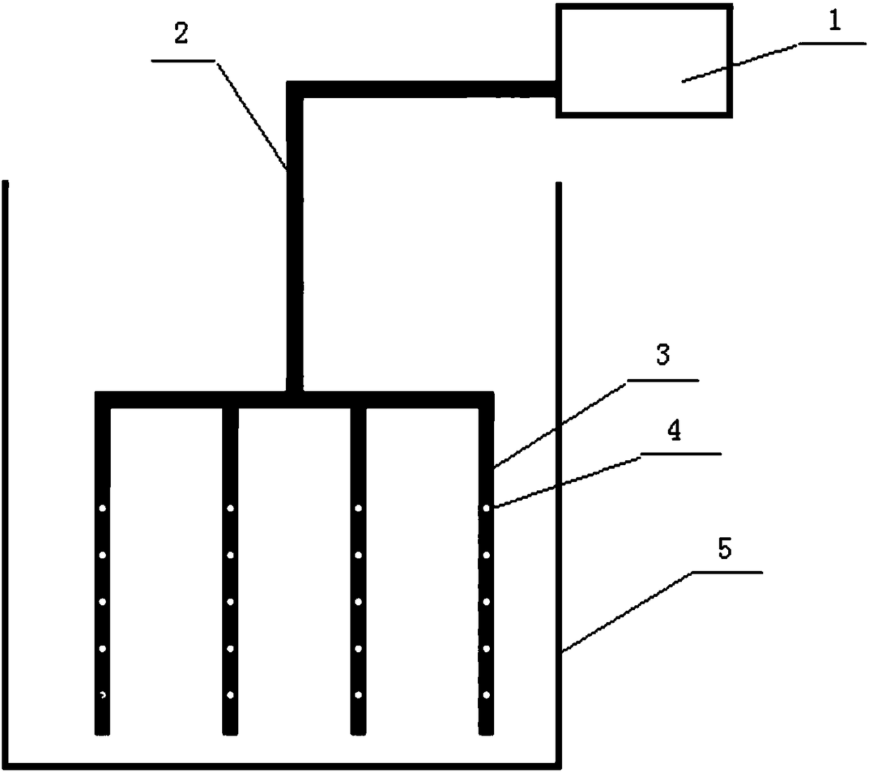 Microbial wastewater treatment system