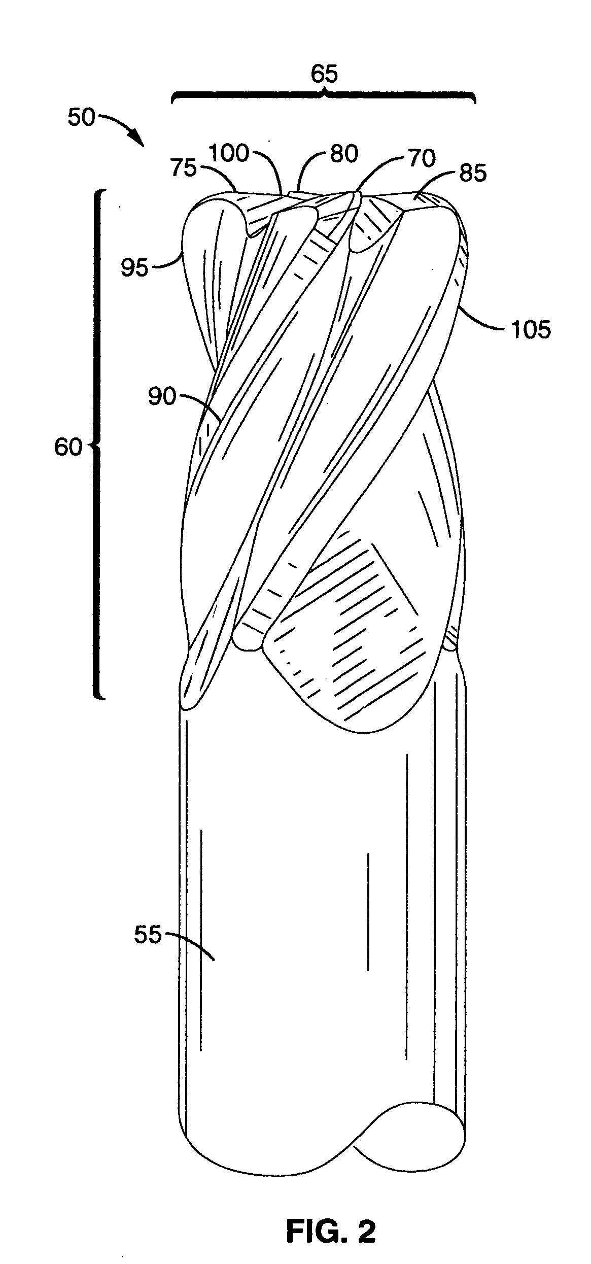 Variable flute helical-pitch rotary cutting tool