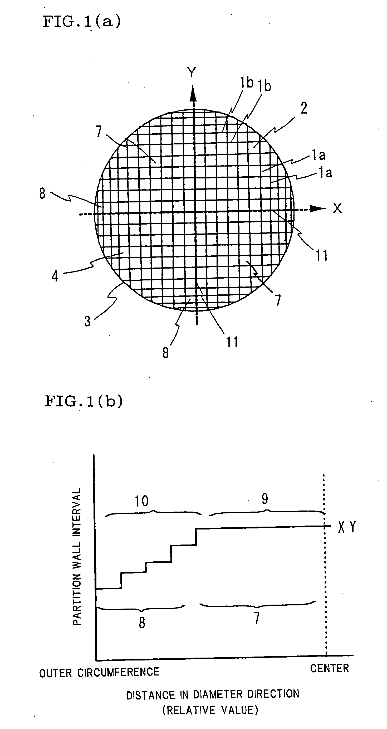 Honeycomb structure, and honeycomb structure forming honeycomb