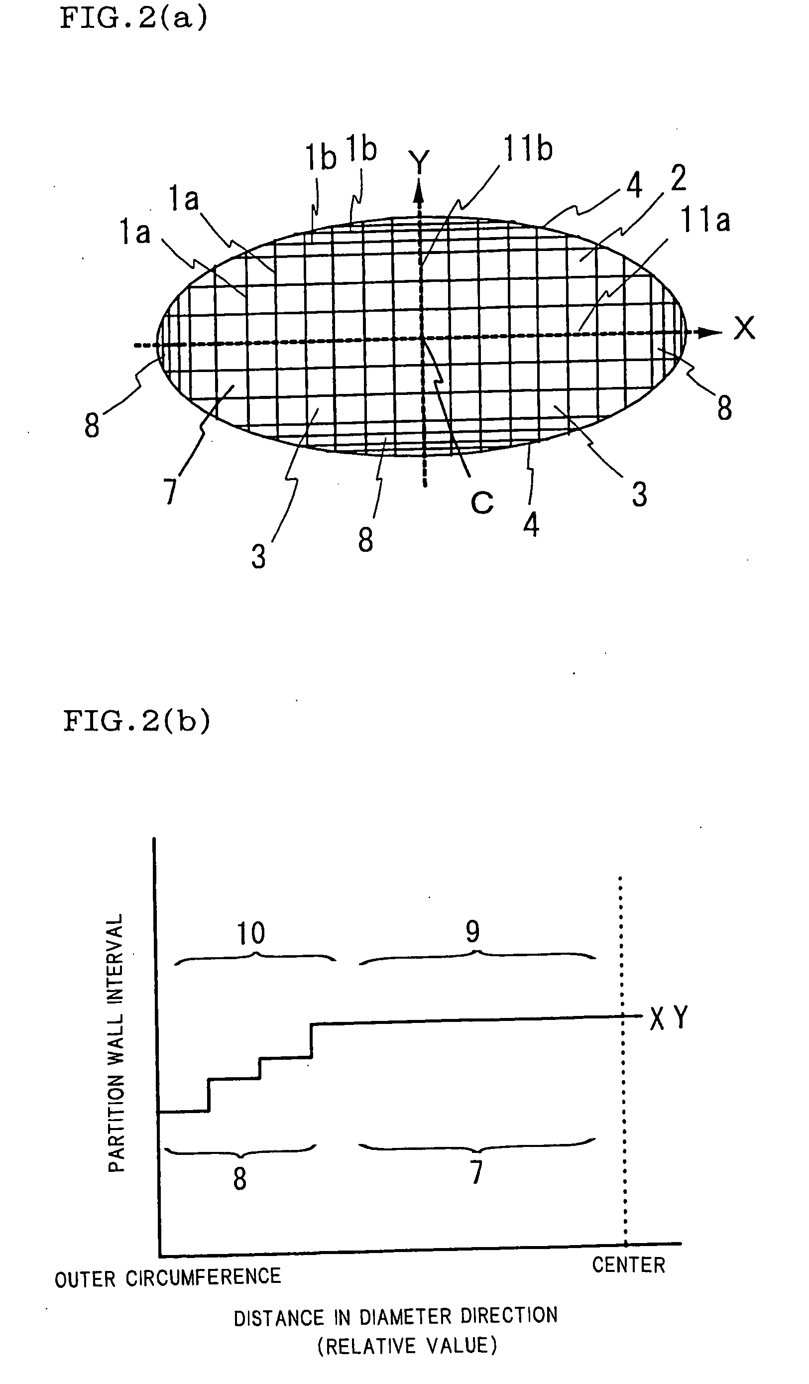 Honeycomb structure, and honeycomb structure forming honeycomb