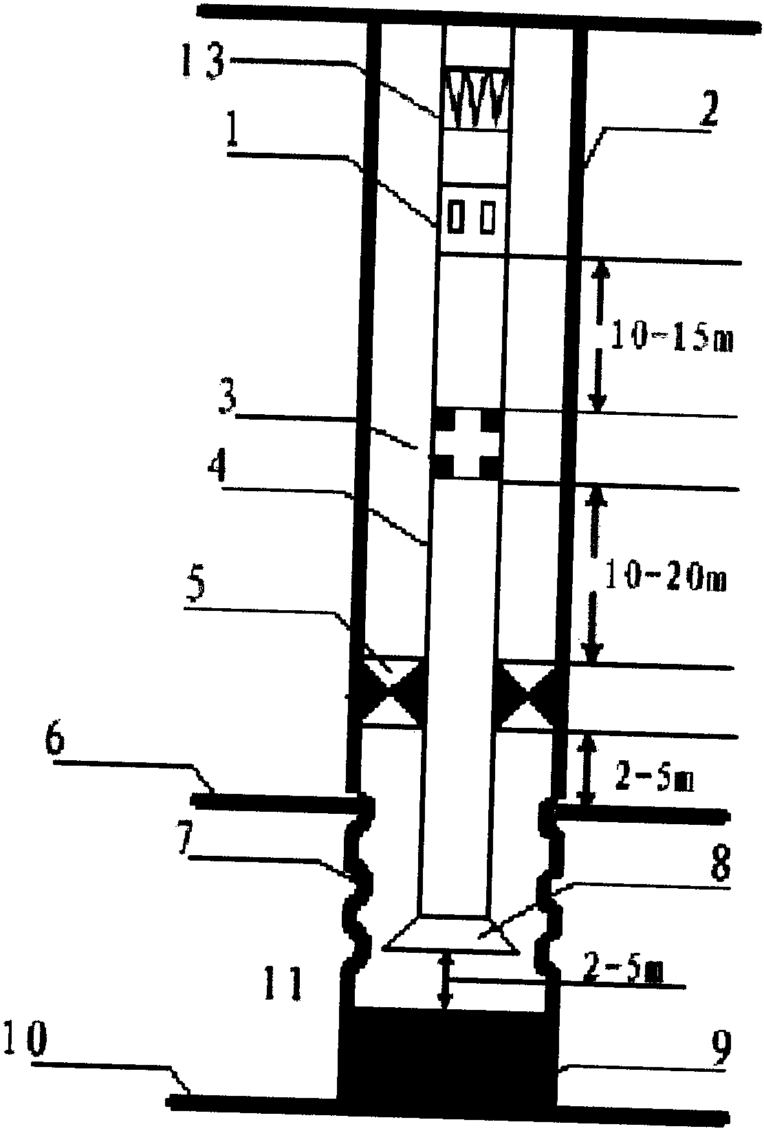 A flooding method of injecting strong high-pressure air and enriched oxygen into deep ancient buried hill reservoirs