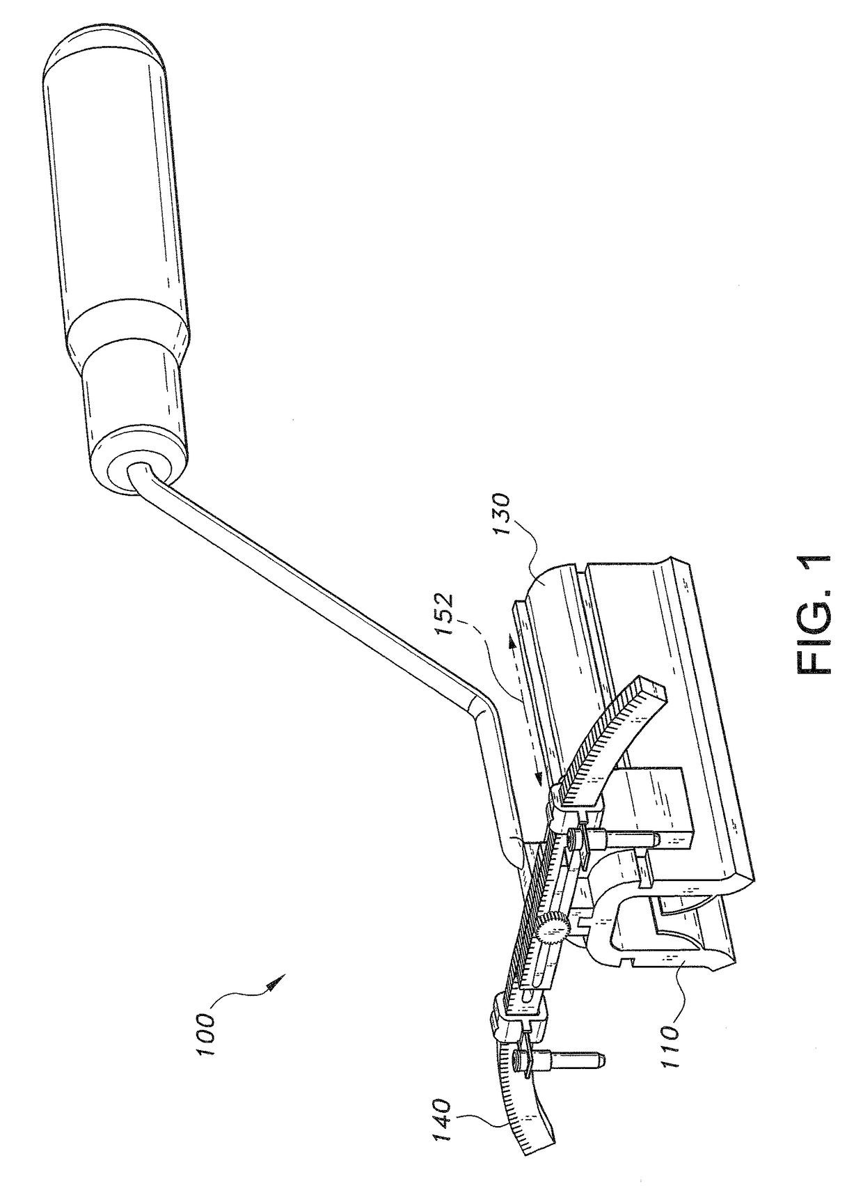 Lumbar spine pedicle screw guide