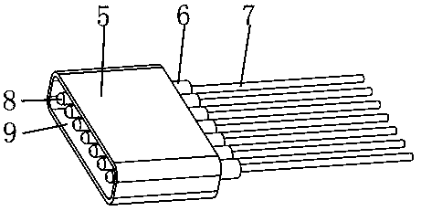 A high-voltage electric wire plug for use in the electric power industry