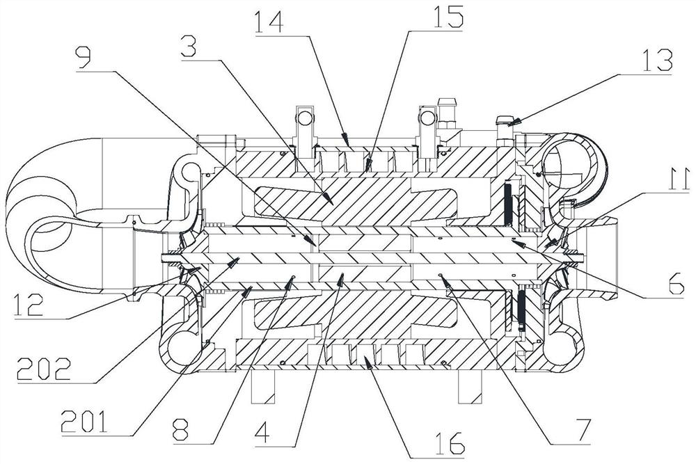 Air bearing compressor