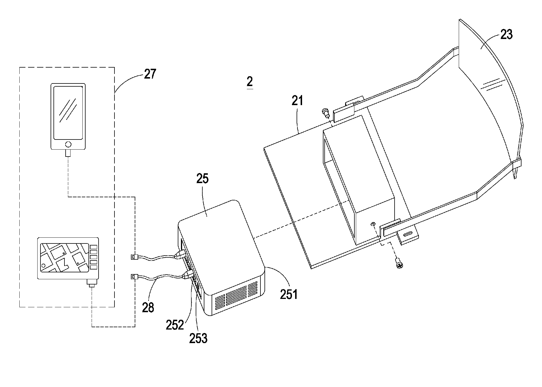 Head-up projection system