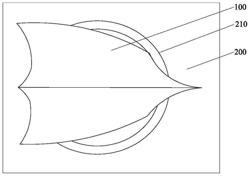 Mechanical vehicle shark fin and vehicle