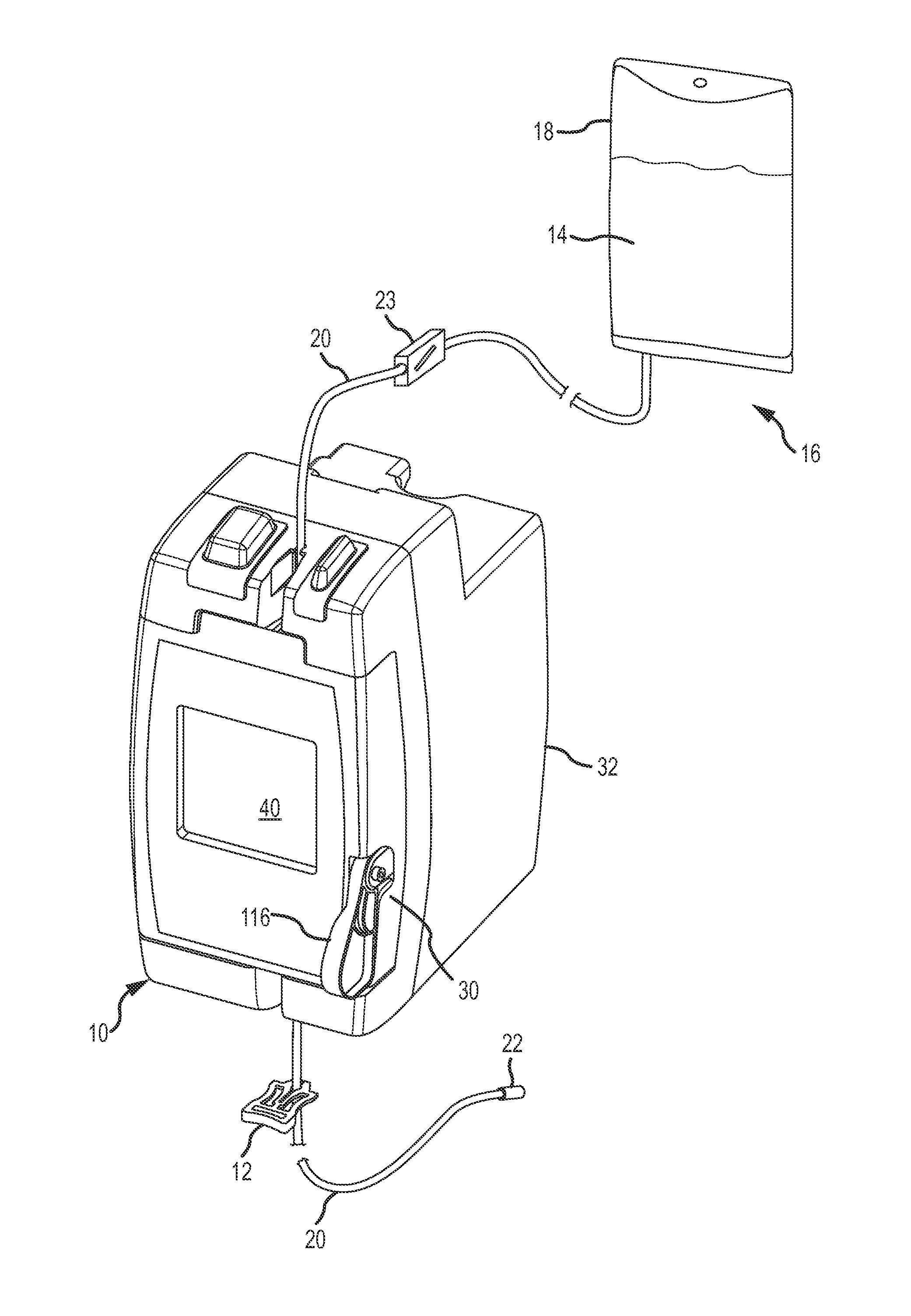 Infusion Pump and Slide Clamp Apparatus and Method