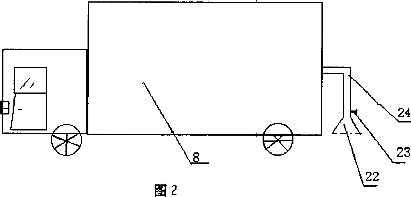 Accumulated road snow cleaning truck and its design method