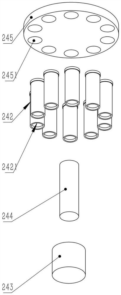 Shuttlecock collection device for badminton training ground