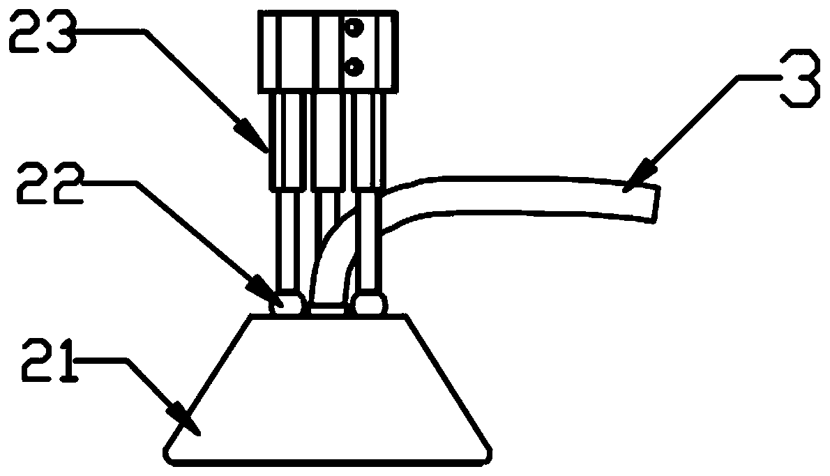 Automobile lamp shell spraying and piece taking equipment