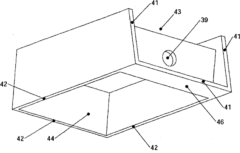 Automobile engine cylinder head with complex shape and device for detecting flaws and leakage of tightness of automobile engine cylinder head with complex shape