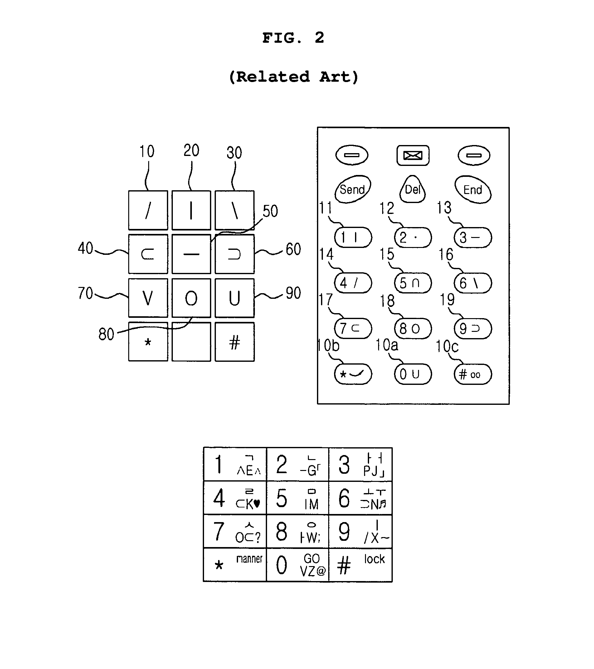 Alphabet input device and alphabet recognition system in small-sized keypad