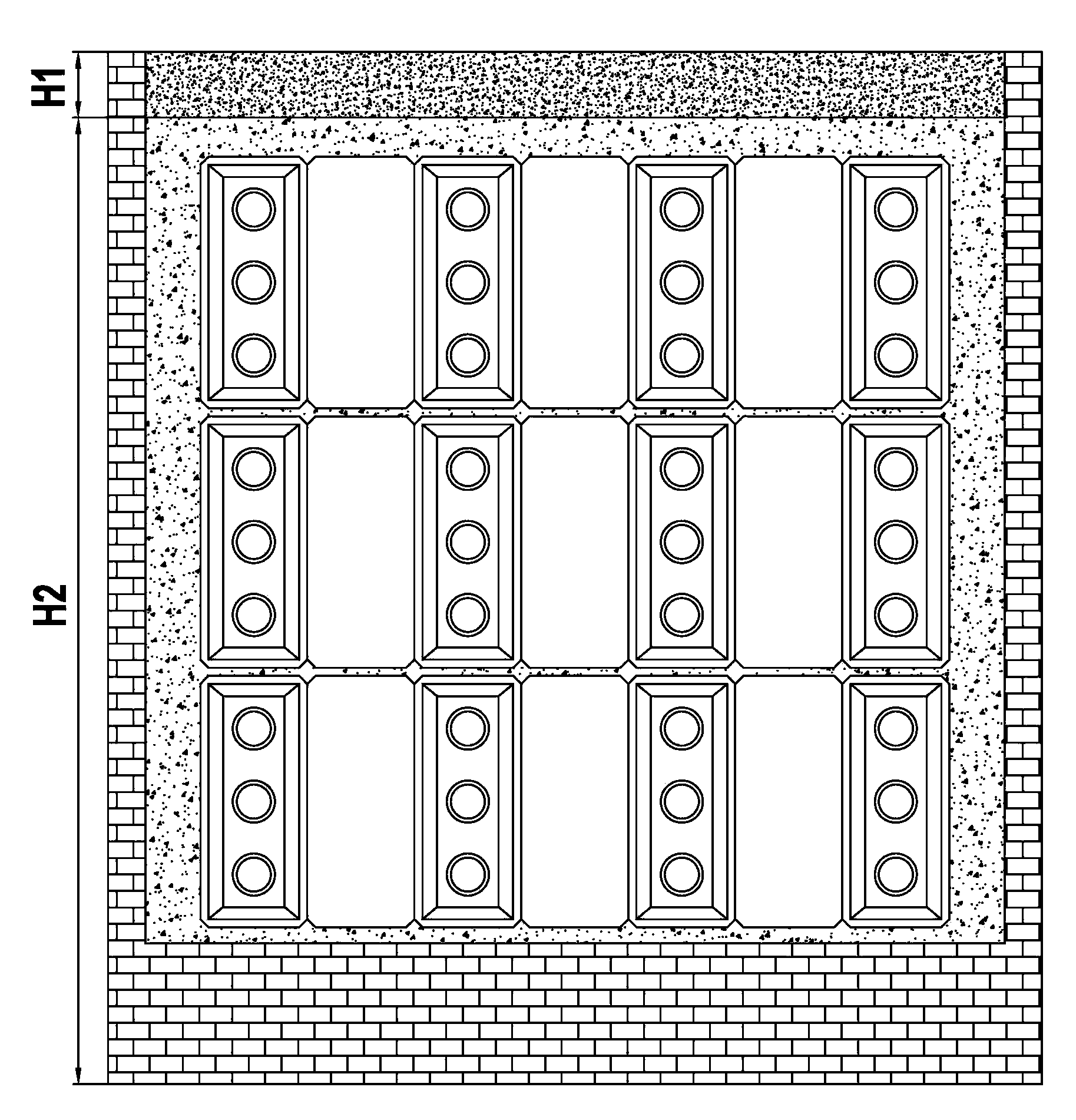 Filling method of open roaster