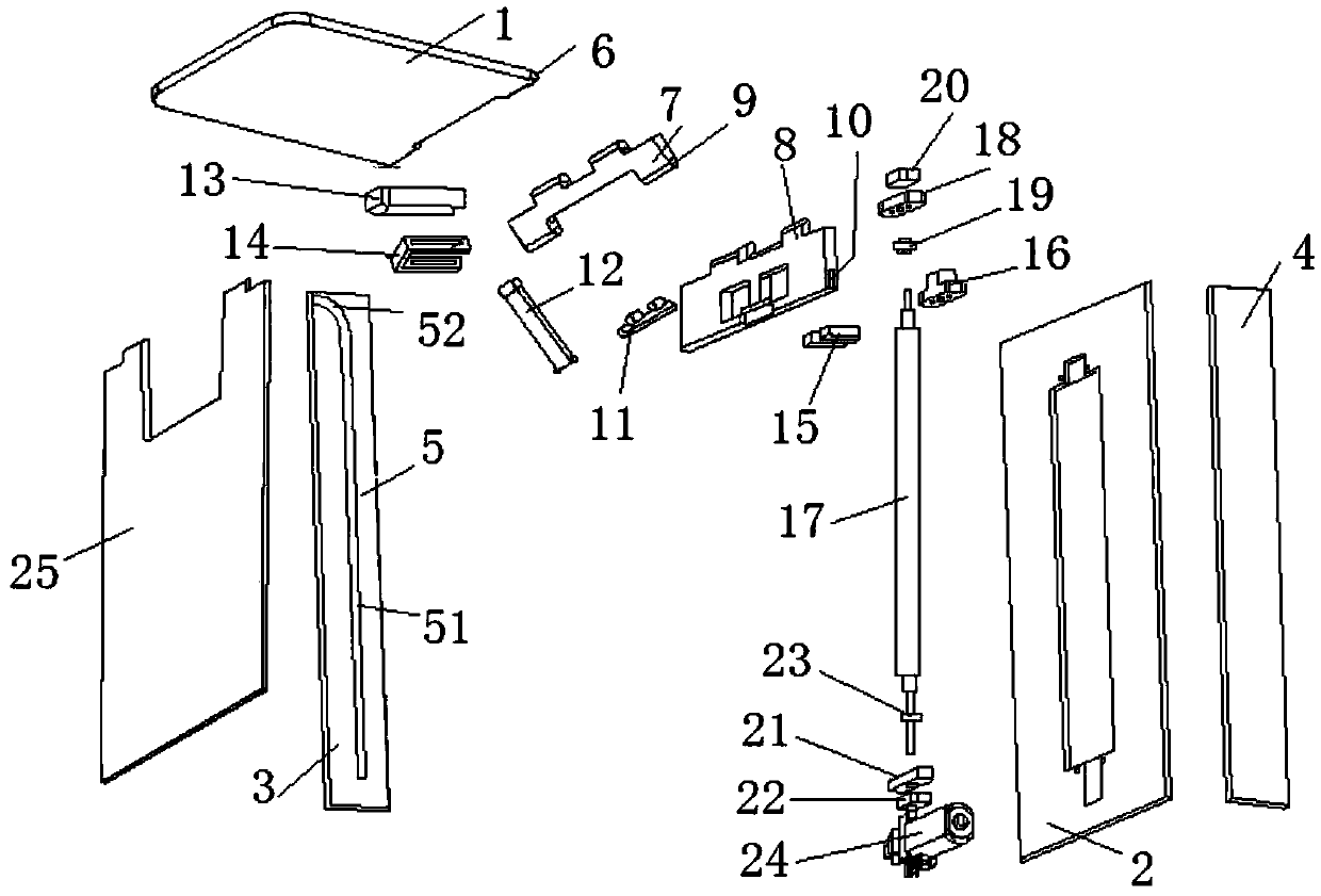 Automotive small table plate controlled by single motor and lead screw