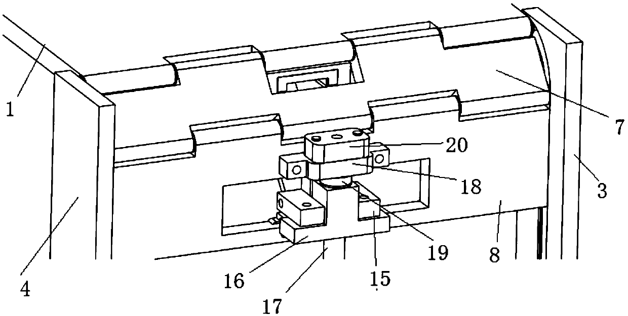 Automotive small table plate controlled by single motor and lead screw