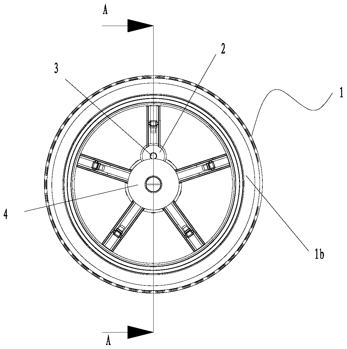 Wheel power generation device and children product with same