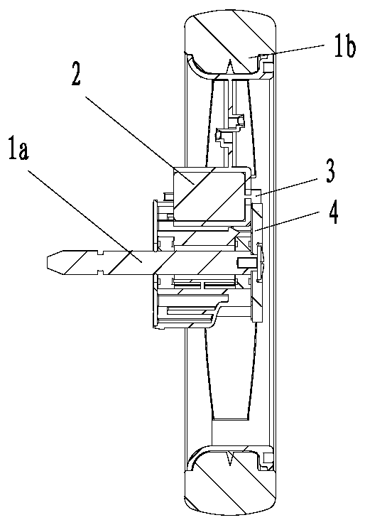 Wheel power generation device and children product with same