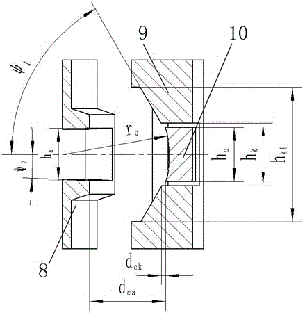 Radial radiating beam electron gun suitable for radial logarithmic spiral microstrip slow-wave line