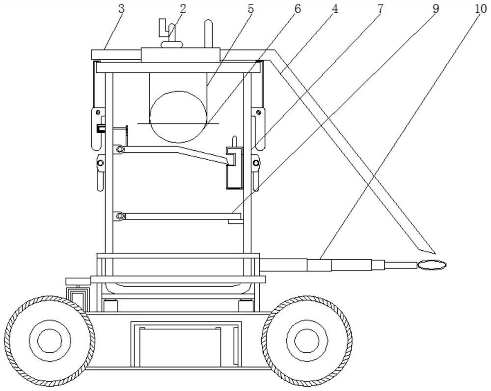 Pneumatic oil absorber with filtering, layering and driving adjustment functions