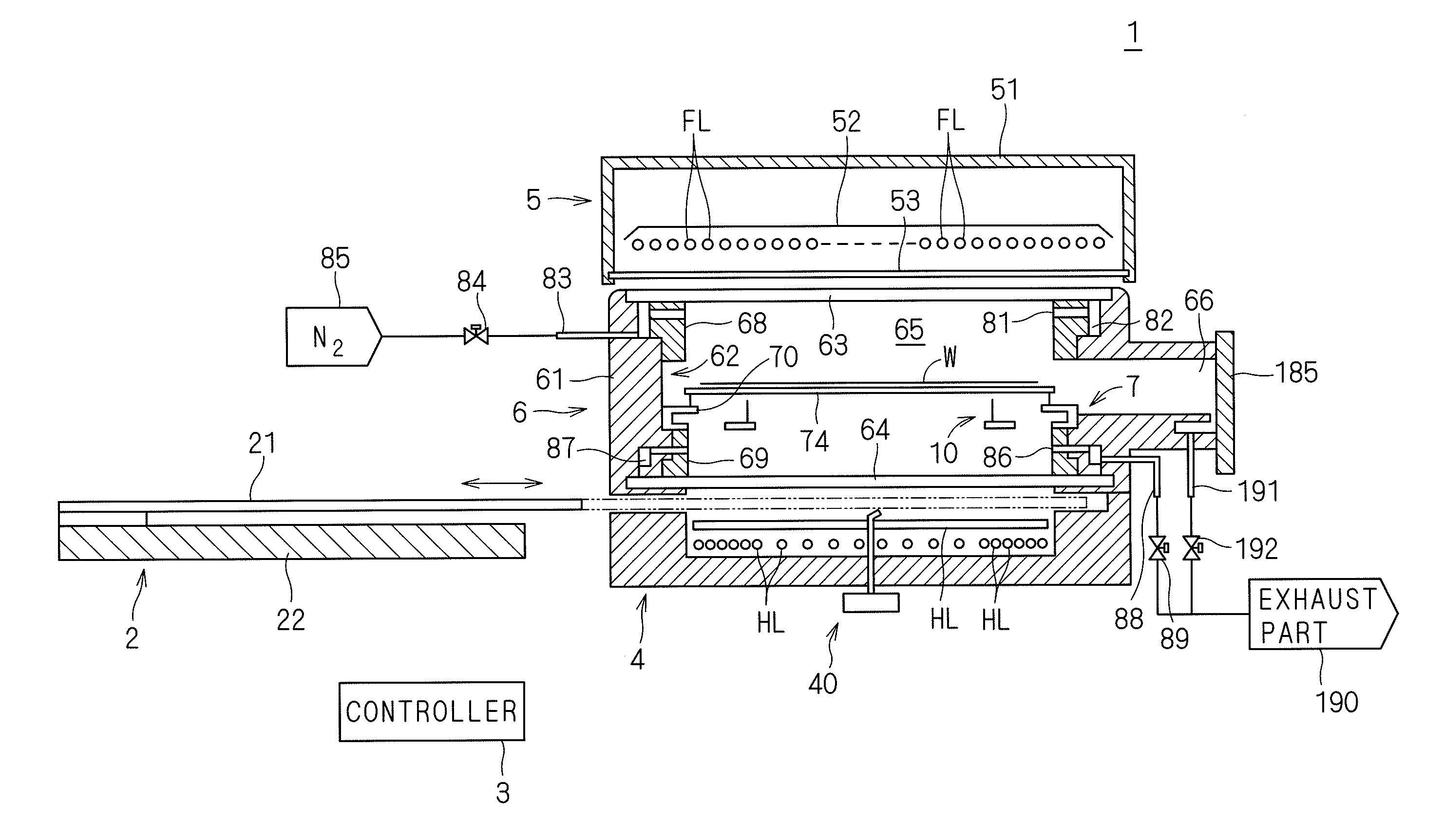 Heat treatment apparatus for heating substrate by irradiating substrate with flashes of light