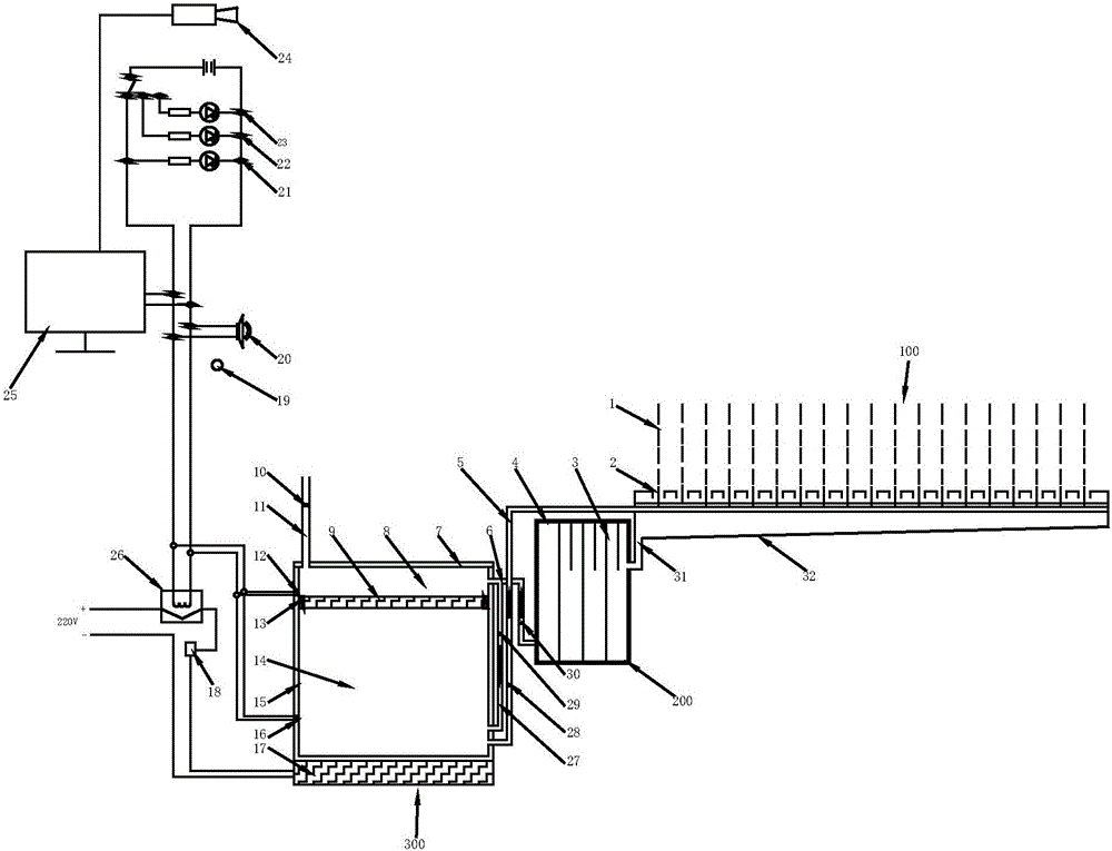 Water spraying warning device for preventing red lighting running of pedestrians