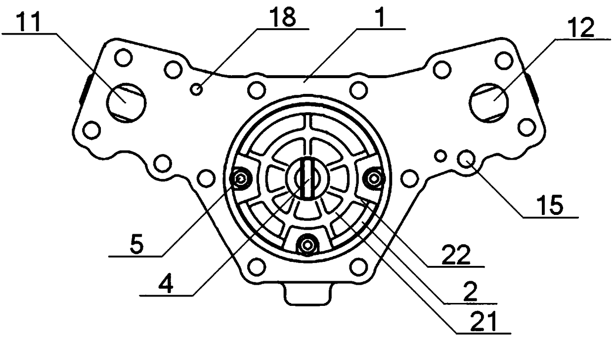 Gearbox oil pump shell