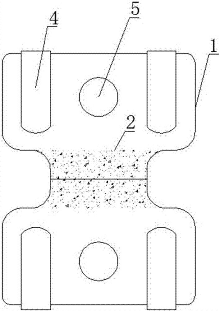 Stepped steel plate of heel bone