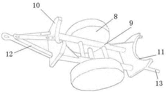 Secondary transportation traction device for telegraph pole