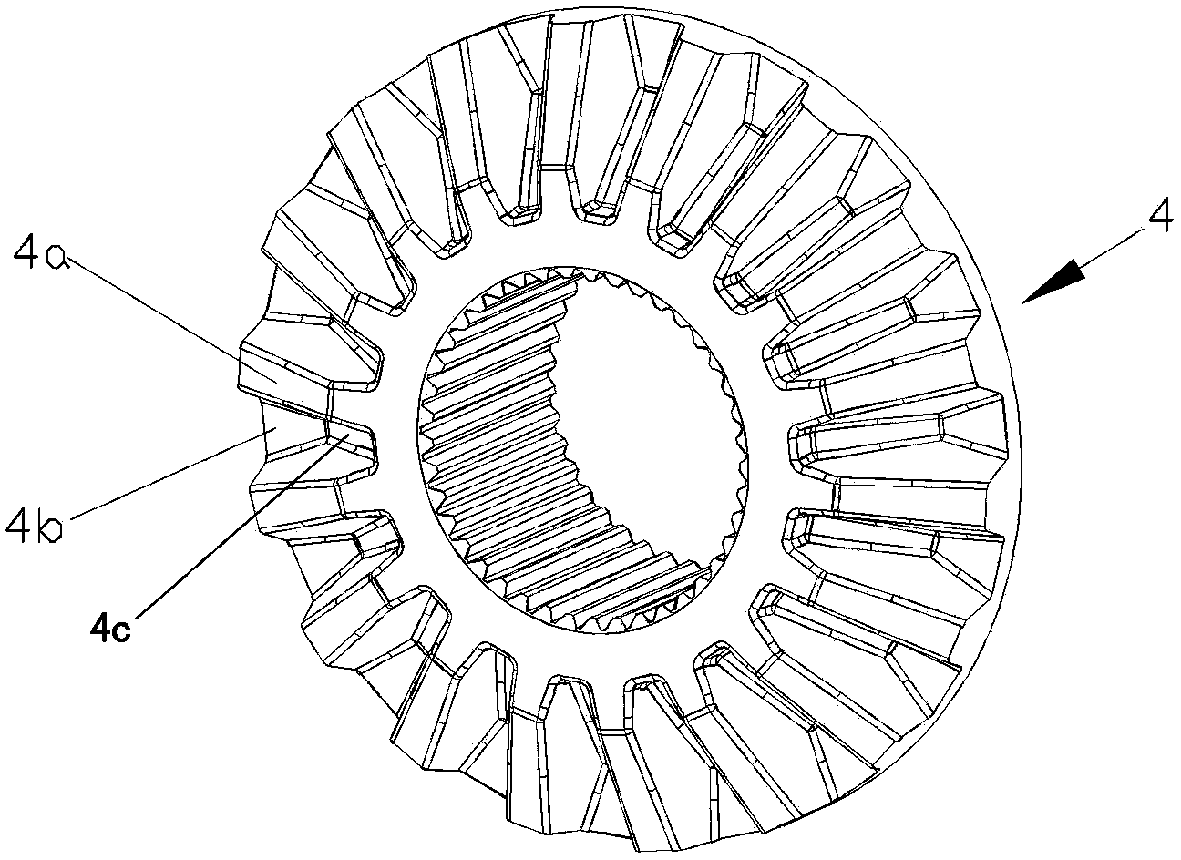 Linear shaft high power density differential assembly