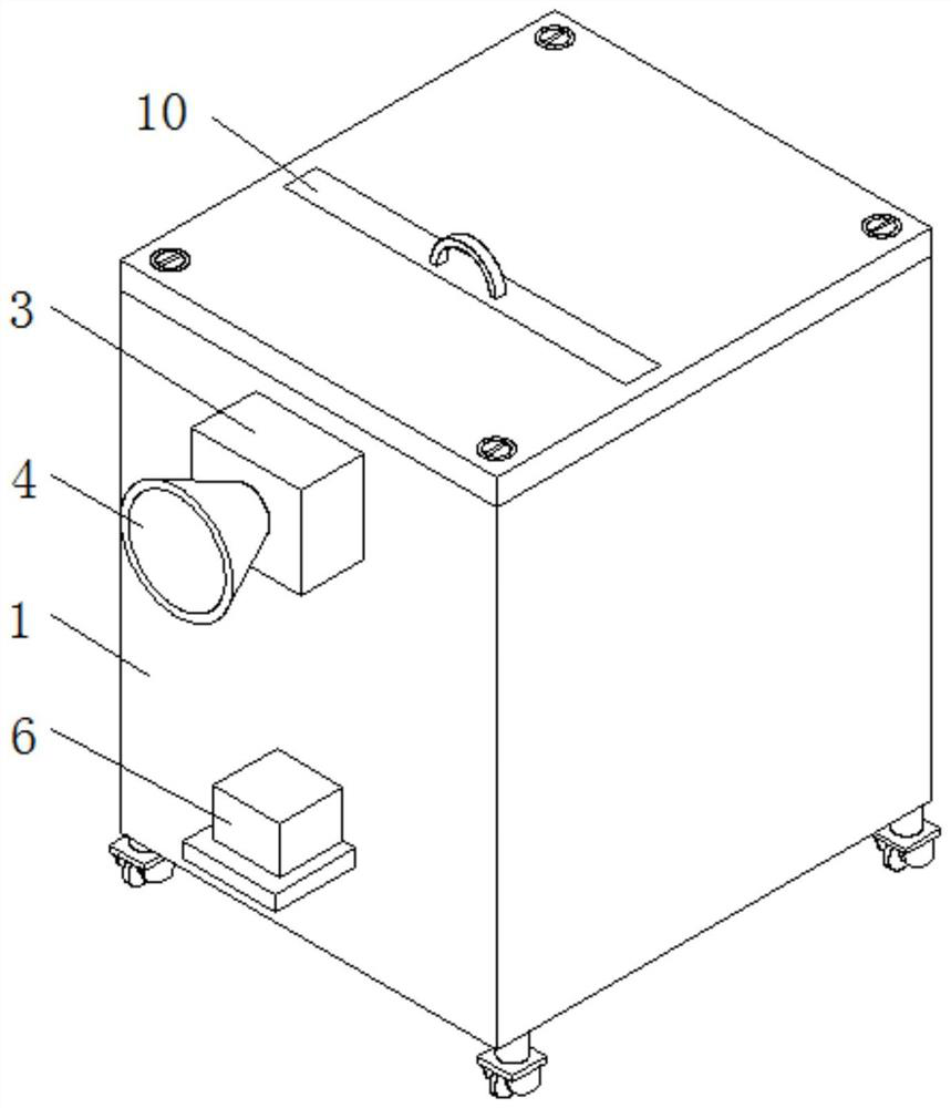 Ventilation and dust removal device for cement processing